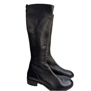 Gentle Souls by Kenneth Cole Womens Size 10 Chelsea KneeHigh Boots Black Leather
